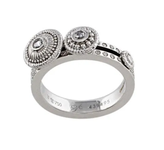 Carrera Y Carrera Rings Carrera Y Carrera Pasodable 18k White Gold Diamond 2 Moving Disk Ring Carrera Y Carrera Rings Carrera Y Carrera Pasodable 18k White Gold Diamond 2 Moving Disk Ring