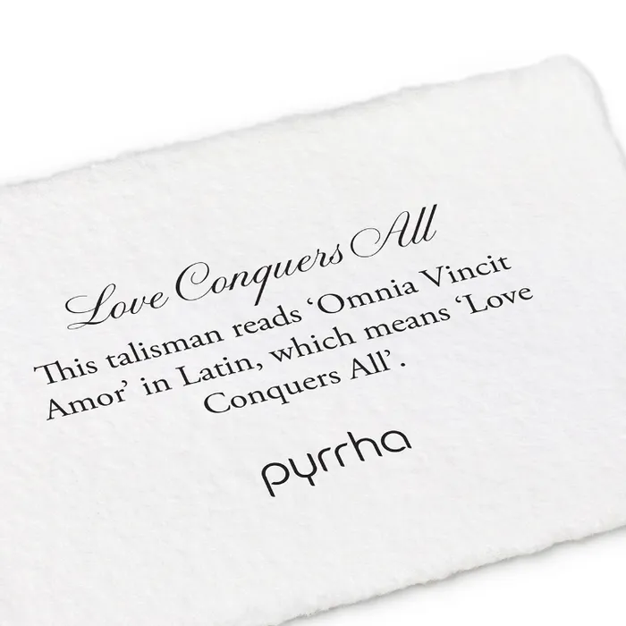 Love Conquers All Talisman Pendant Pyrrha Necklaces