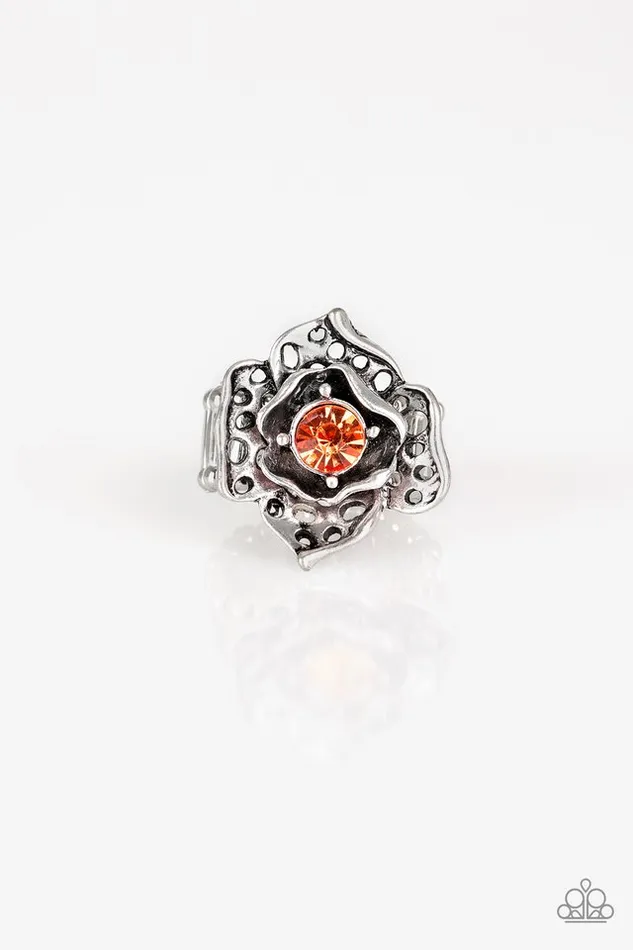 Paparazzi Ring Glowing Gardens Orange Paparazzi Jewelry Rings Paparazzi Ring Glowing Gardens Orange Paparazzi Jewelry Rings