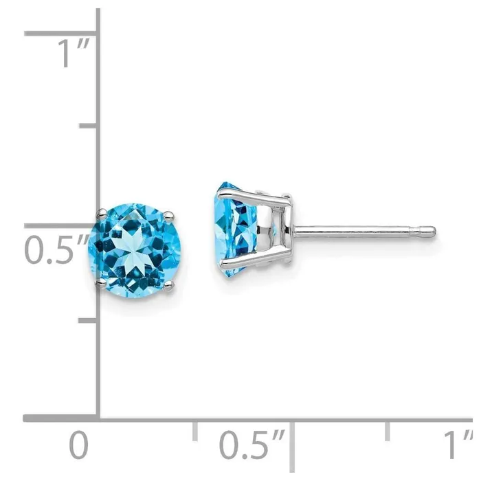 14k White Gold 6mm Round Earring Mountings No Stones Included No Backs Jewelry Earrings 14k White Gold 6mm Round Earring Mountings No Stones Included No Backs Jewelry Earrings