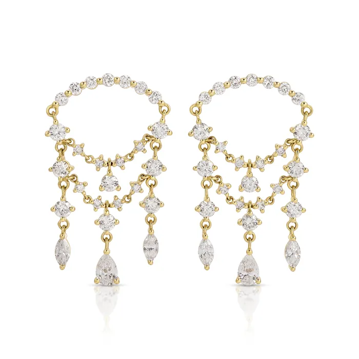 anitako Earrings DELILAH DIAMOND DROP EARRINGS