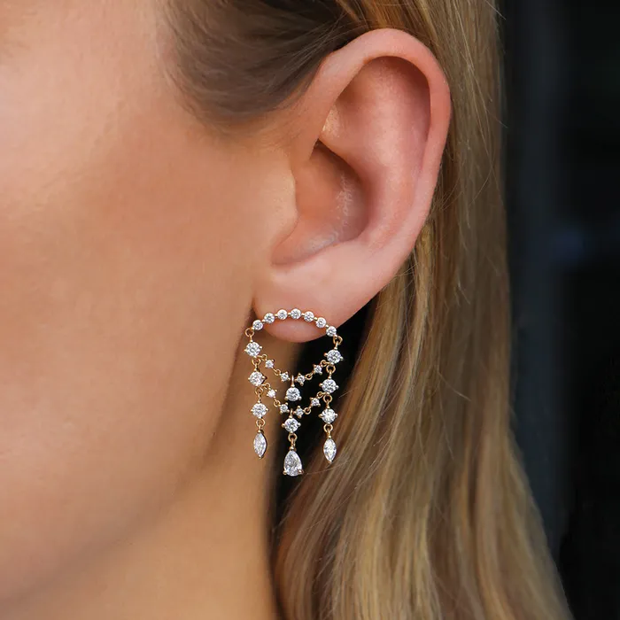 anitako Earrings DELILAH DIAMOND DROP EARRINGS