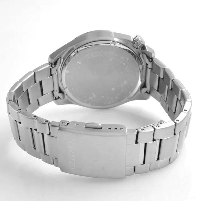 Bracelets Citizen Citizen Mens Watch EcoDrive Power Reserve Blue Dial Steel Bracelet AW171683L