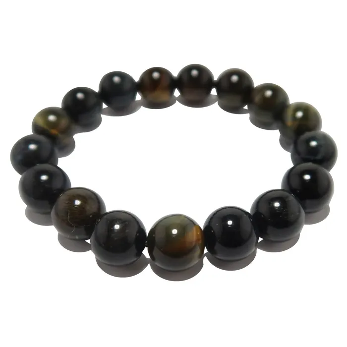 Bracelets Satin Crystals Hawks Eye Bracelet Blue Shine Sharp Mind Stone