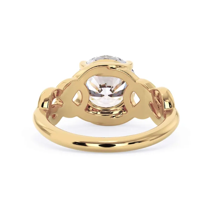 Celtic Knot Solitaire Engagement Ring deBebians Rings