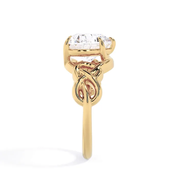 Celtic Knot Solitaire Engagement Ring deBebians Rings