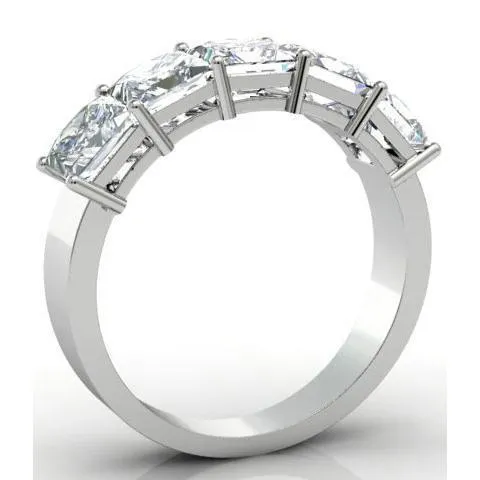 deBebians Rings 300cttw Shared Prong Cushion Cut Diamond Five Stone Ring