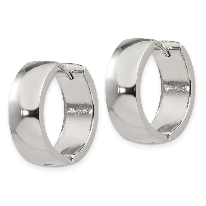 Earrings Chisel Stainless Steel Hinged Hoop Earrings Earrings Chisel Stainless Steel Hinged Hoop Earrings