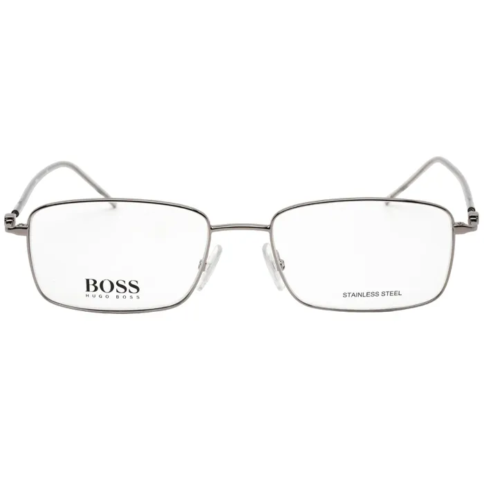 Hugo Boss Rings Hugo Boss Mens Eyeglasses Clear Demo Lens Ruthenium Frame BOSS 1312 06LB 00