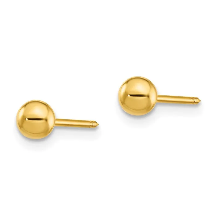 Inverness 14k 4mm BallLong Post Earrings Jewelry Earrings Inverness 14k 4mm BallLong Post Earrings Jewelry Earrings