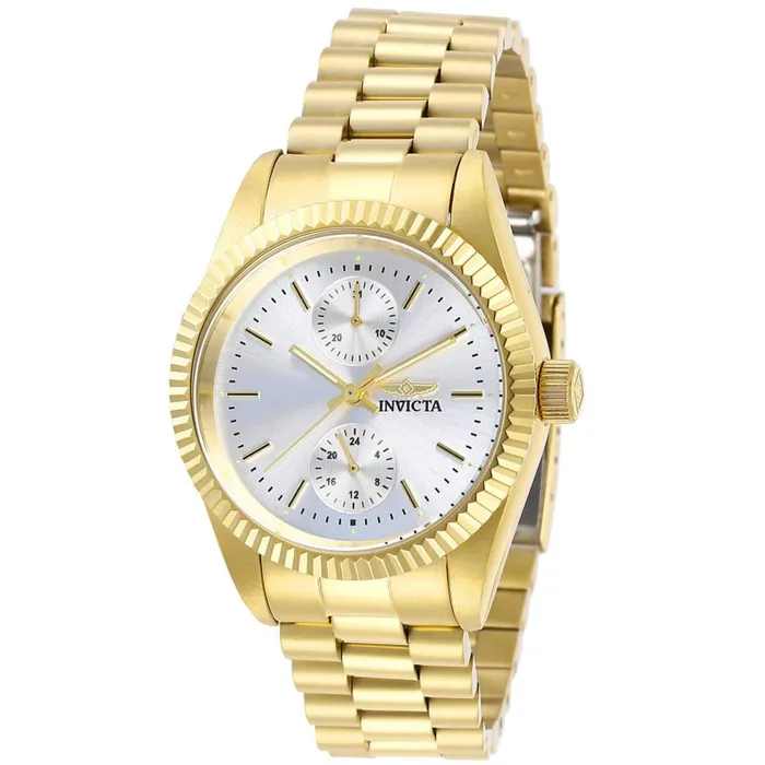 Invicta Womens Watch Specialty Silver Tone Dial Yellow Gold Bracelet 29445 Invicta Bracelets
