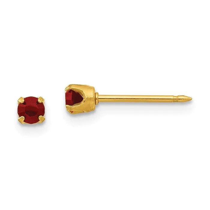 Jewelry Earrings Inverness 24k Plated January Crystal Birthstone Earrings