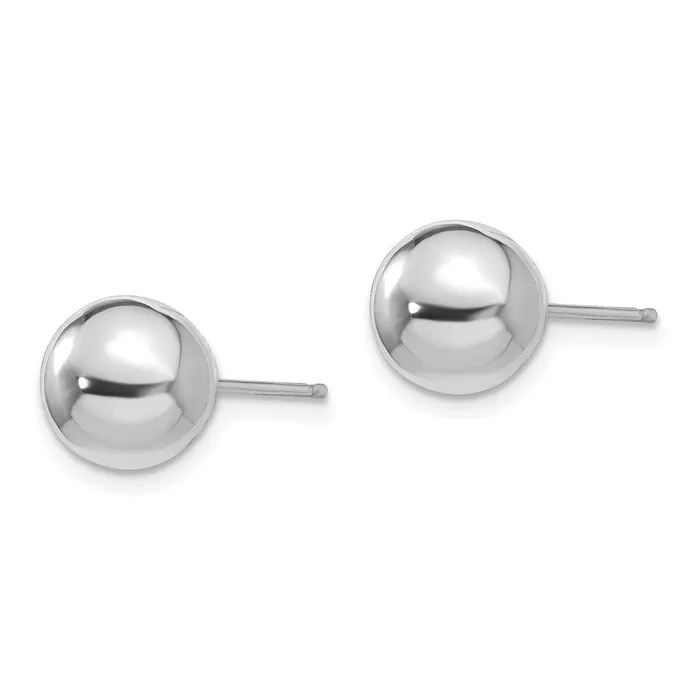 Jewelry Earrings Madi K Kids 14k White Gold Polished 8mm Ball Post Earrings Jewelry Earrings Madi K Kids 14k White Gold Polished 8mm Ball Post Earrings