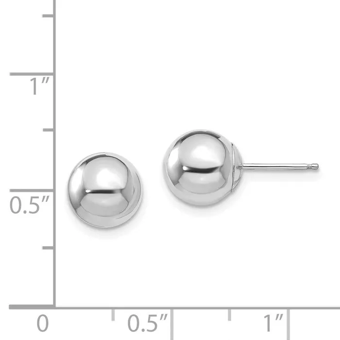 Jewelry Earrings Madi K Kids 14k White Gold Polished 8mm Ball Post Earrings Jewelry Earrings Madi K Kids 14k White Gold Polished 8mm Ball Post Earrings