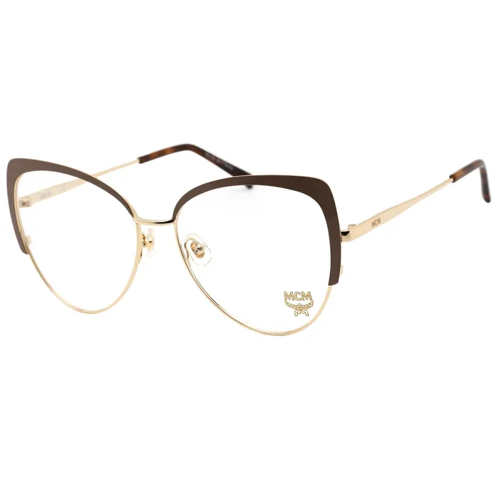 MCM Womens Eyeglasses Clear Demo Lens Shiny GoldNude Cat Eye Frame MCM2128 737 MCM Earrings
