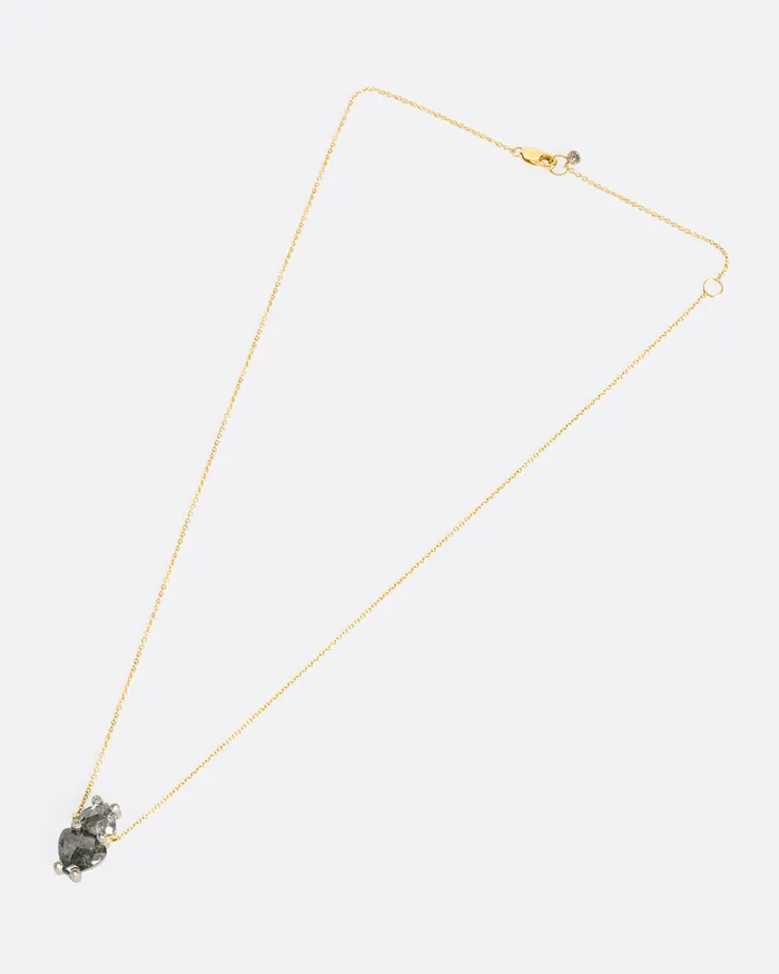 Necklaces Double Shield Diamond Necklace TODD POWNELL