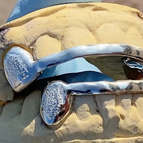 Rings Bling Cartel Admin Real 925 Sterling Silver Diamond Dust Canine Front Bar Custom Grillz