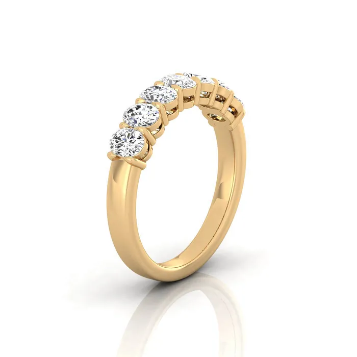 Rings deBebians Oval Lab Grown Diamond Seven Stone Band 105cttw
