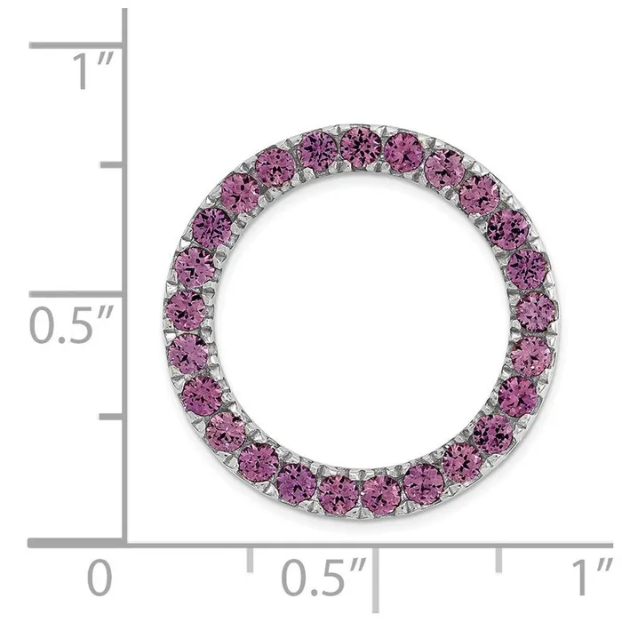 Stackable Expressions Necklaces Sterling Silver Stackable Expressions Medium Rhodolite Garnet Chain Slide