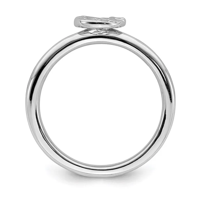 Stackable Expressions Rings Sterling Silver Stackable Expressions Rhodium SunMoon Ring QSK1943 Stackable Expressions Rings Sterling Silver Stackable Expressions Rhodium SunMoon Ring QSK1943