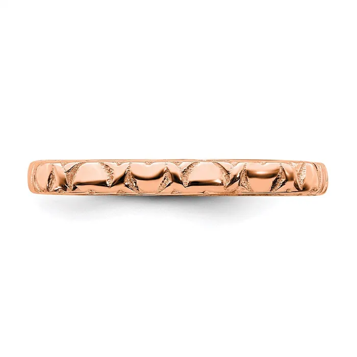 Stackable Expressions Sterling Silver Stackable Expressions Polished Pinkplated Square Ring QSK761 Rings Stackable Expressions Sterling Silver Stackable Expressions Polished Pinkplated Square Ring QSK761 Rings