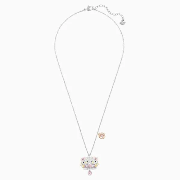Swarovski Necklaces Swarovski Womens Pendant Necklace Hello Kitty and Gemini Mixed Plated 5192748