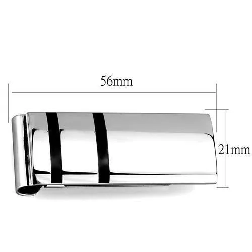 TK2071 High polished no plating Stainless Steel Money clip with No Stone Alamode Bracelets