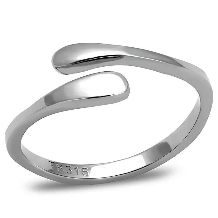 TK3261 High polished no plating Stainless Steel Ring with No Stone Alamode Rings TK3261 High polished no plating Stainless Steel Ring with No Stone Alamode Rings