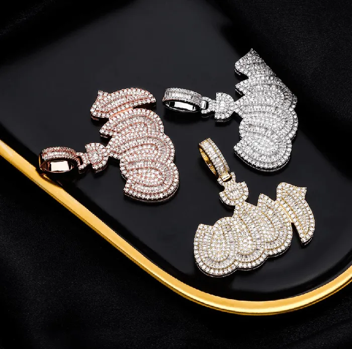 VVS Jewelry Icy Allah Micro Pave Pendant Necklace VVS Jewelry Necklaces