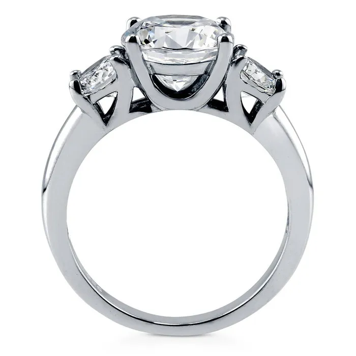 3Stone 24ct CZ Ring in Sterling Silver BERRICLE Rings