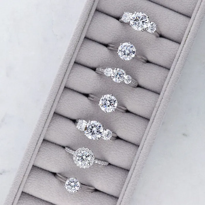 3Stone 24ct CZ Ring in Sterling Silver BERRICLE Rings