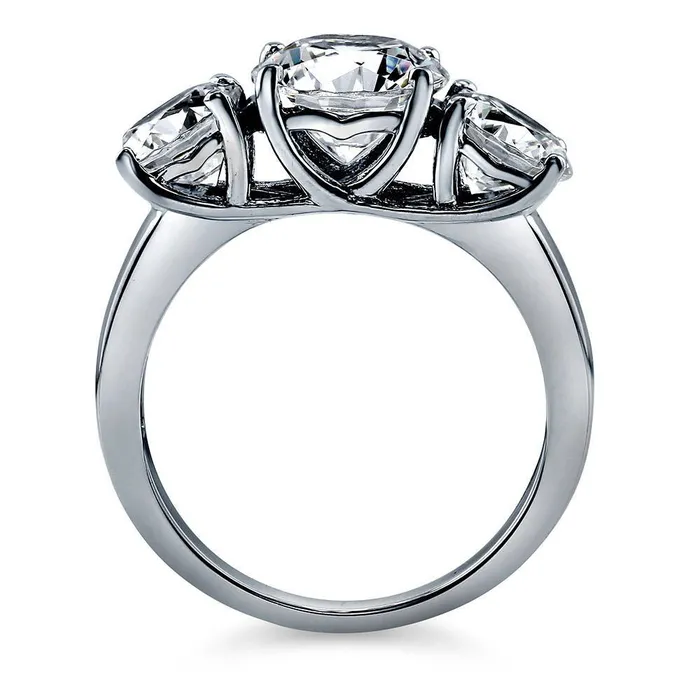 3Stone 2ct CZ Ring in Sterling Silver BERRICLE Rings