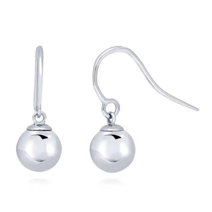BERRICLE Bead Earrings in Sterling Silver 2 Pairs Earrings