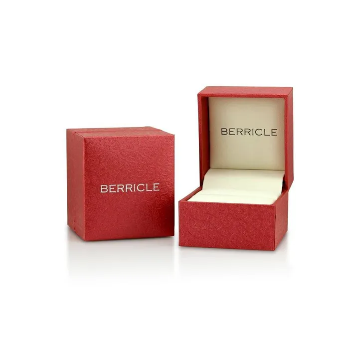 BERRICLE Rings Solitaire 045ct CZ Ring in Sterling Silver