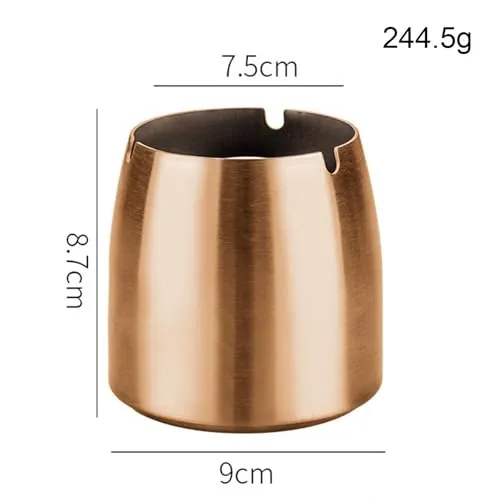 Bracelets Dropshipped via Social Commerce Network Tapered Ash Holder Portable Stainless Steel Ashtray for Villas Outdoor Patio rose goldHome Garden1 Stainless steel ashtray