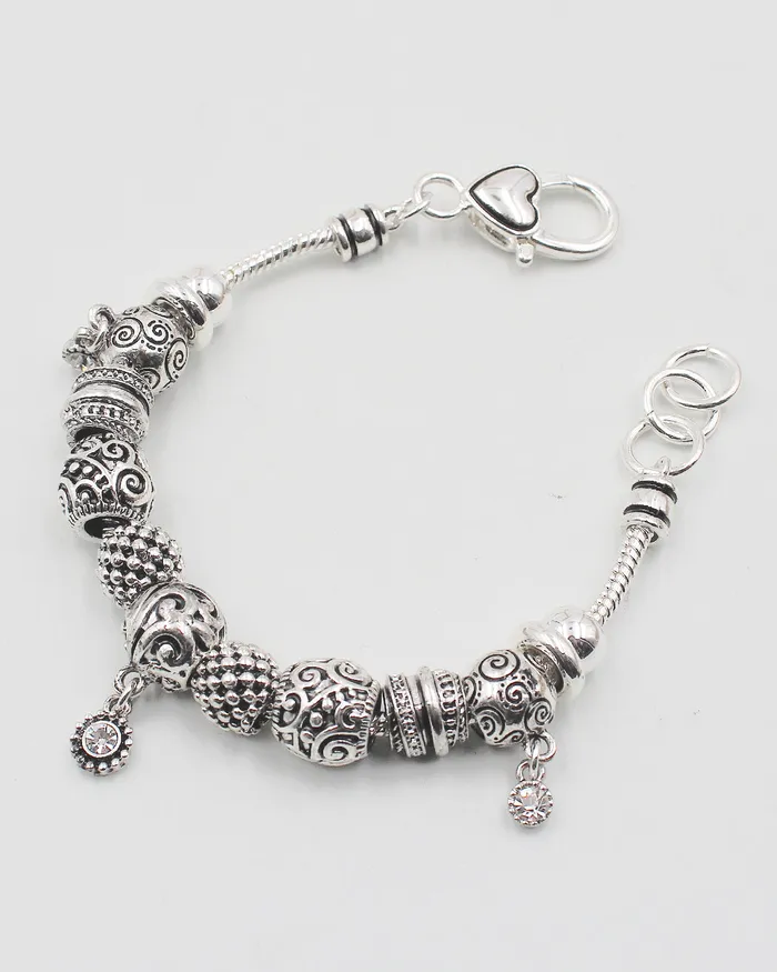 Bracelets Multiple Metal Bead Bracelet with Tiny Charms 081522charm