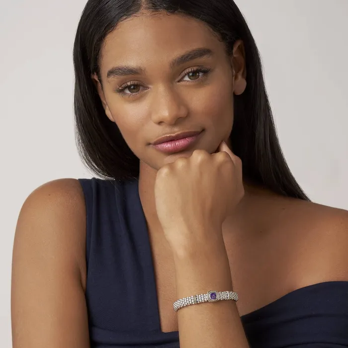 Bracelets Rittenhouse Amethyst Caviar Bracelet 9mm LAGOS