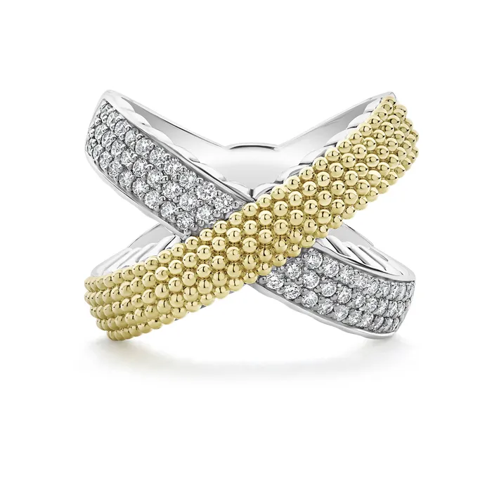 Caviar Lux X Caviar Diamond Ring LAGOS Rings Caviar Lux X Caviar Diamond Ring LAGOS Rings