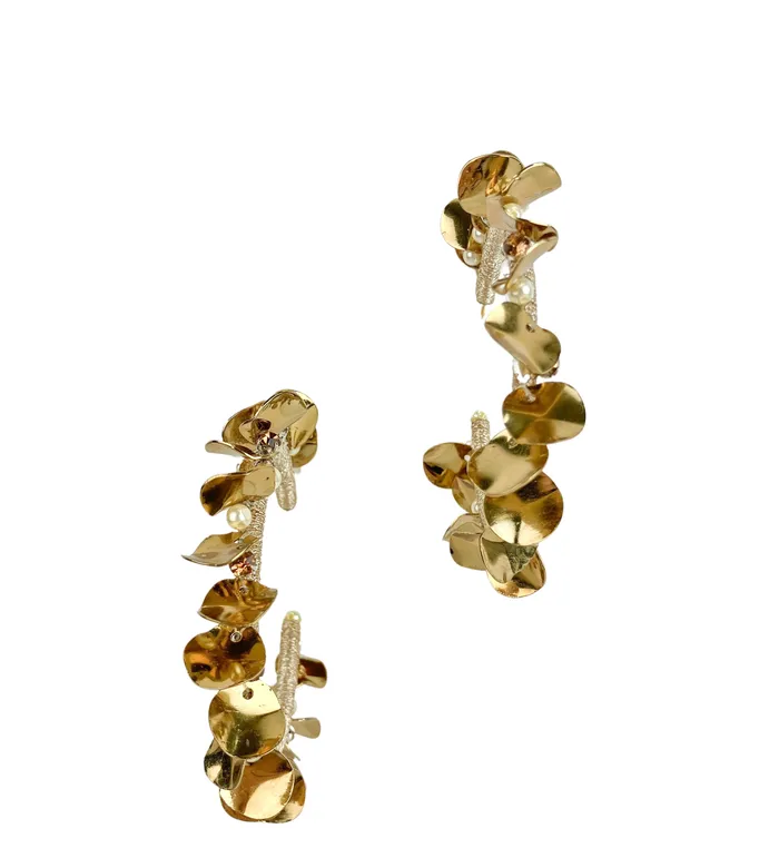 Deepa Gurnani Saphira Earrings in Gold Deepa Gurnani Earrings