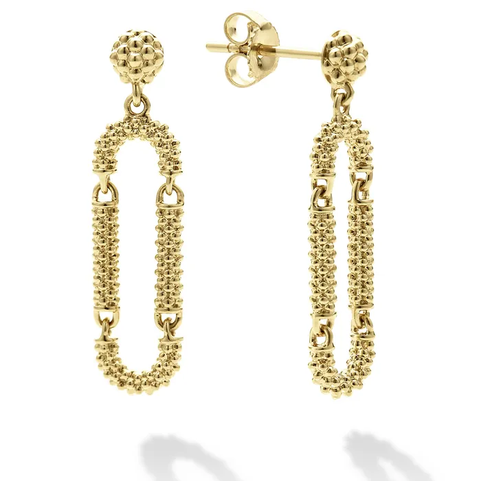 LAGOS Earrings Signature Caviar 18K Gold Superfine Caviar Drop Earrings