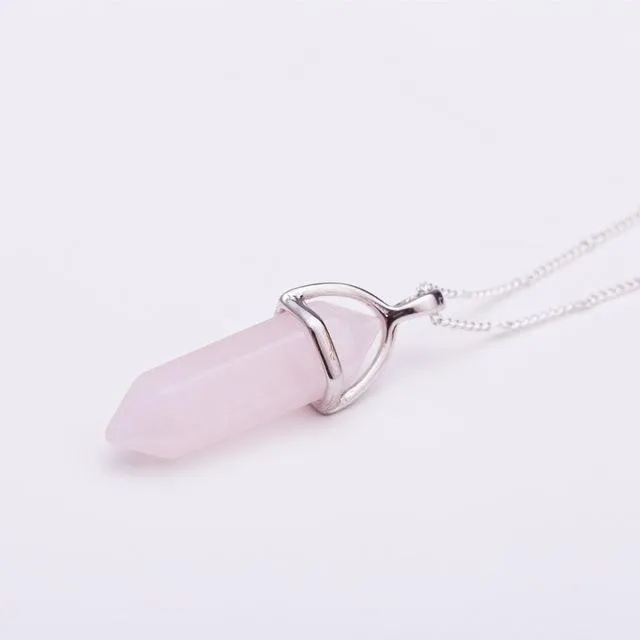 Necklaces Natural Crystal Link Chain Necklace WickedAF