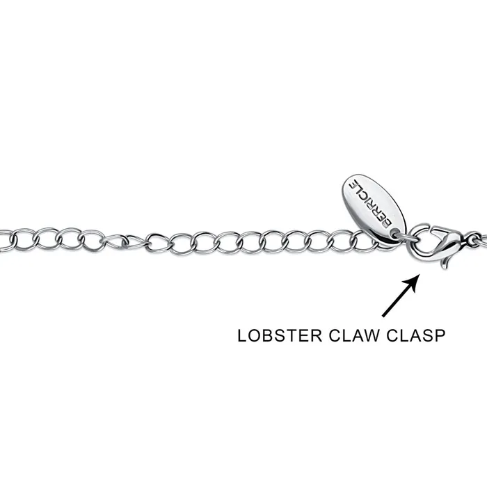 Paperclip Imitation Pearl Link Chain Necklace 2 Piece BERRICLE Necklaces