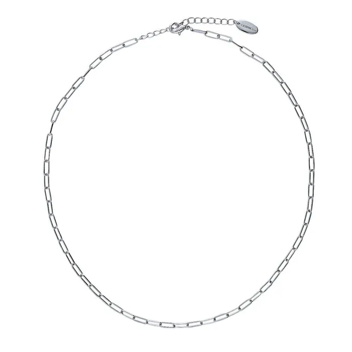 Paperclip Imitation Pearl Link Chain Necklace 2 Piece BERRICLE Necklaces