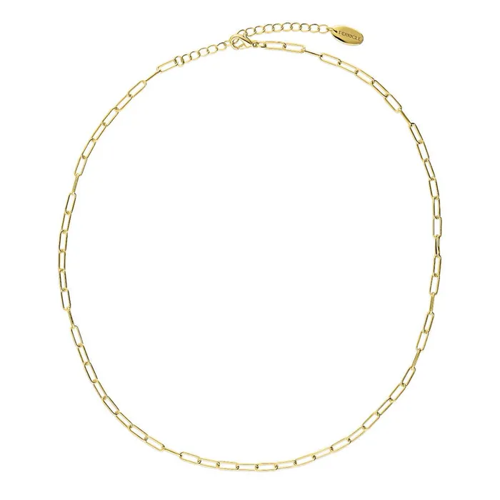 Paperclip Imitation Pearl Link Chain Necklace 2 Piece BERRICLE Necklaces