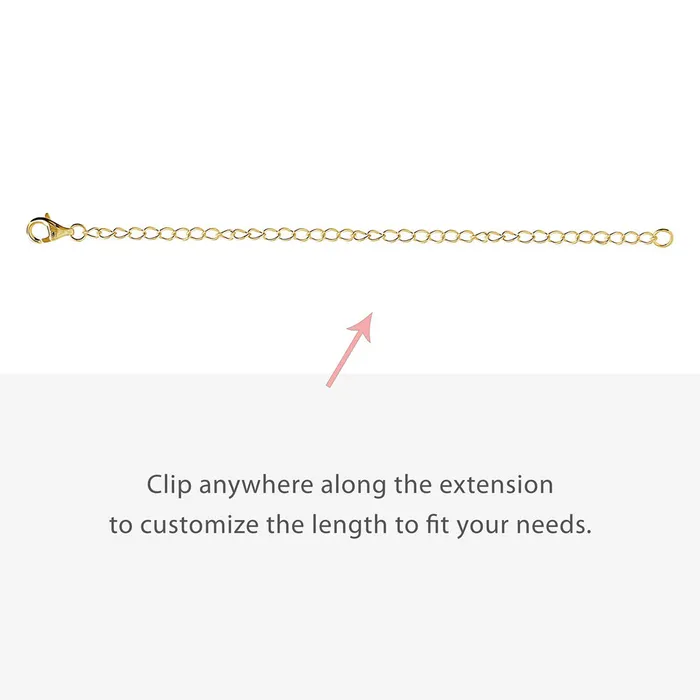 Rings BERRICLE Chain Extension in Gold Flashed Sterling Silver 3 Piece