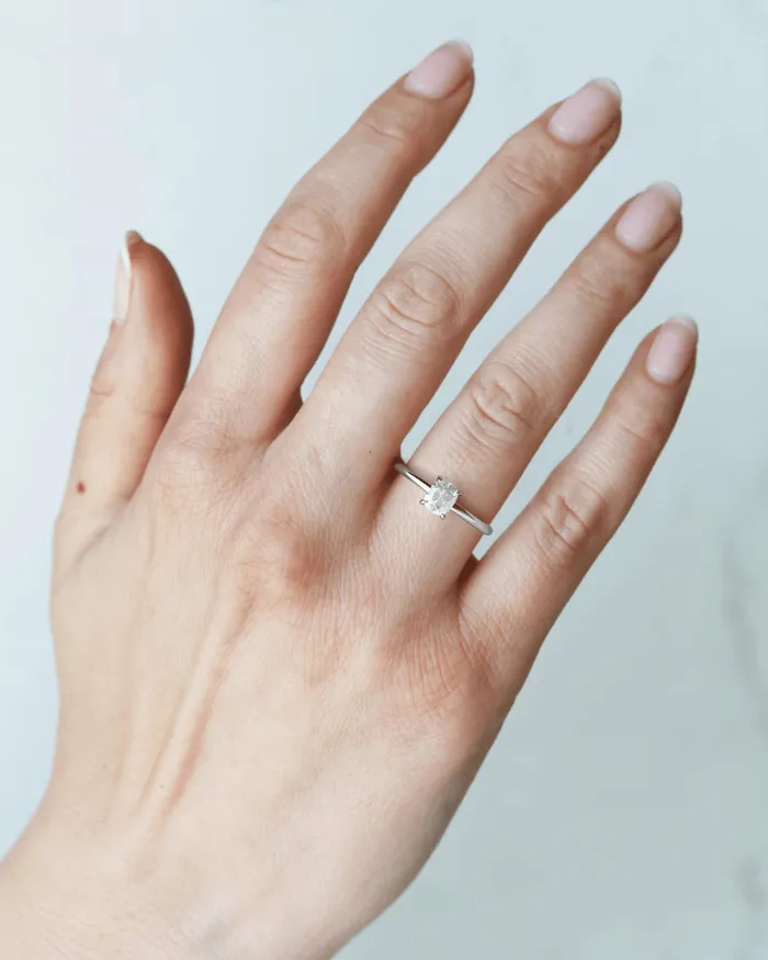 Rings Capucinne Cushion Solitaire Diamond Ring