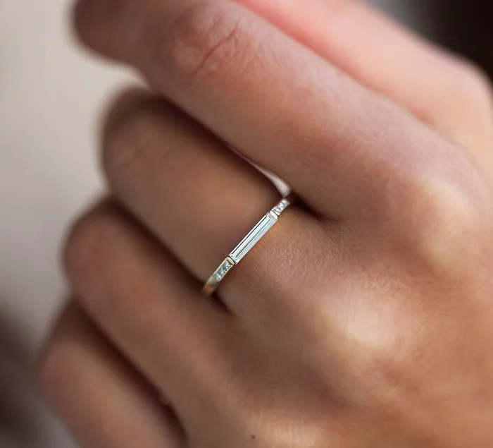 Rings Capucinne Olya Baguette Ring