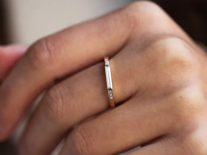 Rings Capucinne Olya Baguette Ring