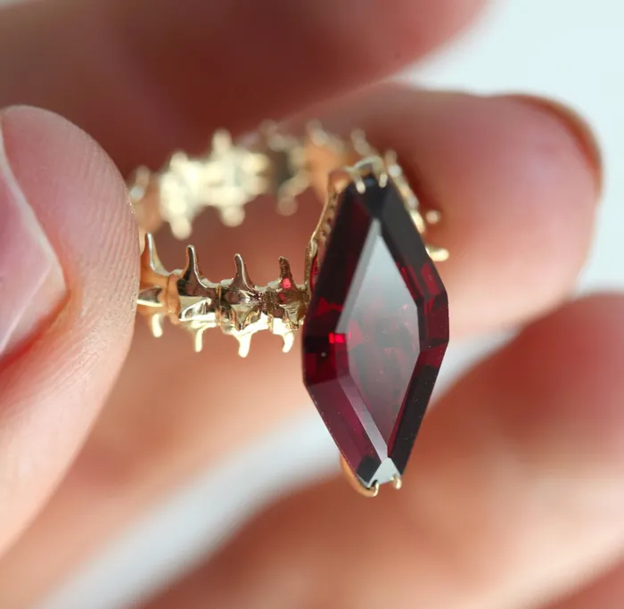 Snake Skeleton Statement Ring Capucinne Rings
