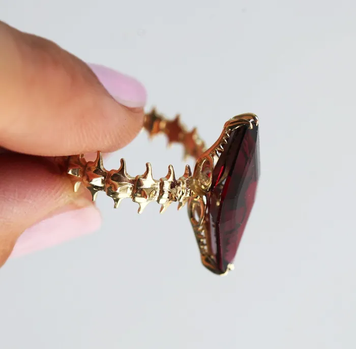 Snake Skeleton Statement Ring Capucinne Rings